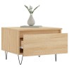 Table basse chêne sonoma 50x46x35 cm bois d'ingénierie 