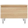 Table basse chêne sonoma 50x46x35 cm bois d'ingénierie 