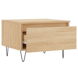 Table basse chêne sonoma 50x46x35 cm bois d'ingénierie 