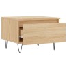 Table basse chêne sonoma 50x46x35 cm bois d'ingénierie 