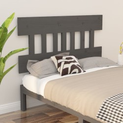 Tête de lit Gris 138,5x3x81 cm Bois massif de pin 