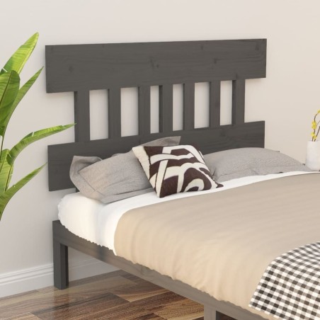 Tête de lit Gris 138,5x3x81 cm Bois massif de pin 