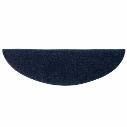 Tapis d'escalier autocollants 15 pcs Bleu 56x17x3 cm Aiguilleté 