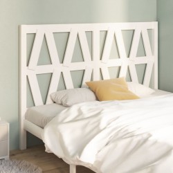 Tête de lit Blanc 156x4x100 cm Bois massif de pin 