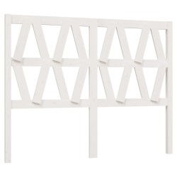 Tête de lit Blanc 156x4x100 cm Bois massif de pin 