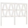 Tête de lit Blanc 156x4x100 cm Bois massif de pin 