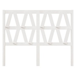 Tête de lit Blanc 156x4x100 cm Bois massif de pin 
