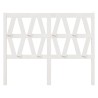 Tête de lit Blanc 156x4x100 cm Bois massif de pin 