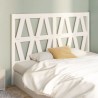 Tête de lit Blanc 156x4x100 cm Bois massif de pin 