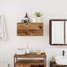 Armoire murale de bain vieux bois 60x25x30 cm bois d'ingénierie 