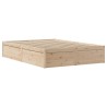 Cadre de lit avec tête de lit 150x200 cm bois de pin massif 