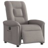 Fauteuil inclinable électrique Taupe Tissu 