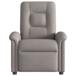 Fauteuil inclinable électrique Taupe Tissu 