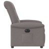 Fauteuil inclinable électrique Taupe Tissu 