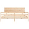Cadre de lit sans matelas bois massif 