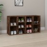 Banc à chaussures Chêne fumé 103x30x54,5 cm Bois d'ingénierie 