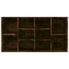 Banc à chaussures Chêne fumé 103x30x54,5 cm Bois d'ingénierie 