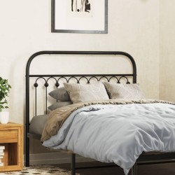 Tête de lit métal noir 107 cm 