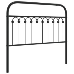 Tête de lit métal noir 107 cm 