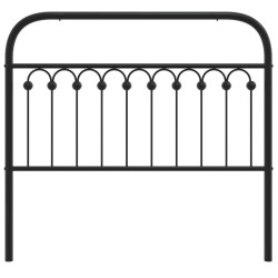 Tête de lit métal noir 107 cm 