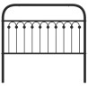 Tête de lit métal noir 107 cm 