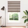 Store zèbre marron 130x230cm largeur du tissu 125,9cm polyester 