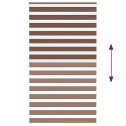 Store zèbre marron 130x230cm largeur du tissu 125,9cm polyester 