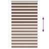 Store zèbre marron 130x230cm largeur du tissu 125,9cm polyester 