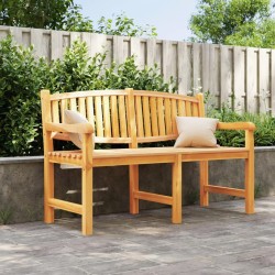 Banc de jardin 149,5x60x90 cm bois de teck solide 