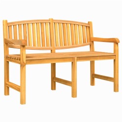 Banc de jardin 149,5x60x90 cm bois de teck solide 
