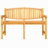 Banc de jardin 149,5x60x90 cm bois de teck solide 