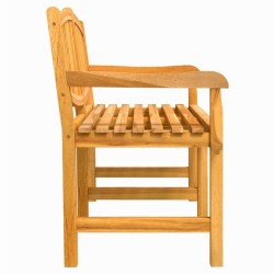 Banc de jardin 149,5x60x90 cm bois de teck solide 