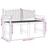 Banc de jardin 149,5x60x90 cm bois de teck solide 
