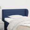 Tête de lit avec oreilles Bleu 103x23x78/88 cm Tissu 