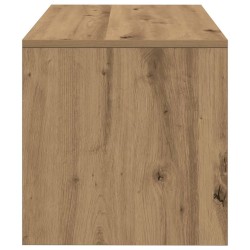 Meuble TV chêne artisanal 60x40x40 cm bois d'ingénierie 