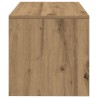 Meuble TV chêne artisanal 60x40x40 cm bois d'ingénierie 