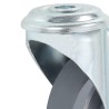 32 pcs Roulettes pivotantes à trou de boulon 100 mm 