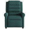 Fauteuil de massage inclinable Vert foncé Tissu 