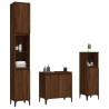 Ensemble de meubles de salle de bain 3 pcs Chêne marron 