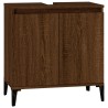 Ensemble de meubles de salle de bain 3 pcs Chêne marron 