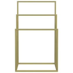 Porte-serviettes sur pied Doré 48x24x79 cm Fer 