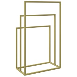 Porte-serviettes sur pied Doré 48x24x79 cm Fer 