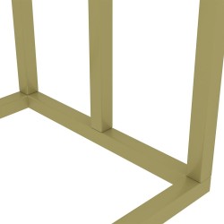 Porte-serviettes sur pied Doré 48x24x79 cm Fer 