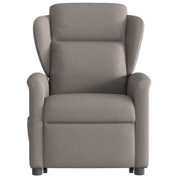 Fauteuil inclinable taupe tissu 