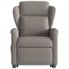 Fauteuil inclinable taupe tissu 