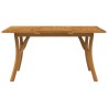 Table de jardin 150x90x75 cm Bois d'acacia solide 
