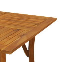 Table de jardin 150x90x75 cm Bois d'acacia solide 