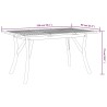 Table de jardin 150x90x75 cm Bois d'acacia solide 