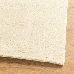 Tapis HUARTE à poils courts doux et lavable crème 80x200 cm 