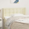 Tête de lit avec oreilles Crème 103x16x78/88 cm Similicuir 